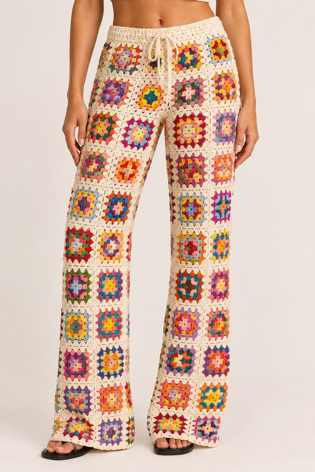 Calça Crochê Square Cru Vicstores