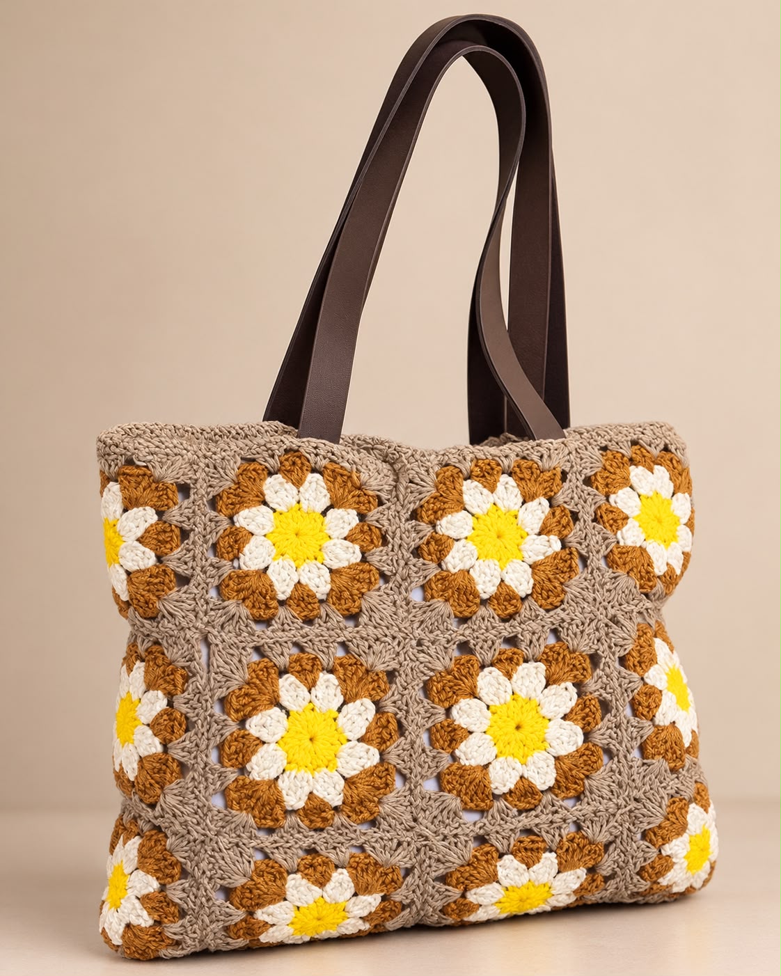 Bolsa Artesanal em Crochê Cru Vicstores